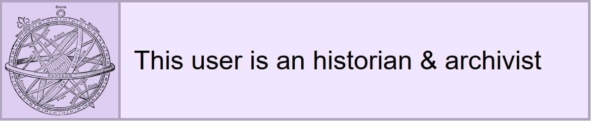 This user is an historian & archivist